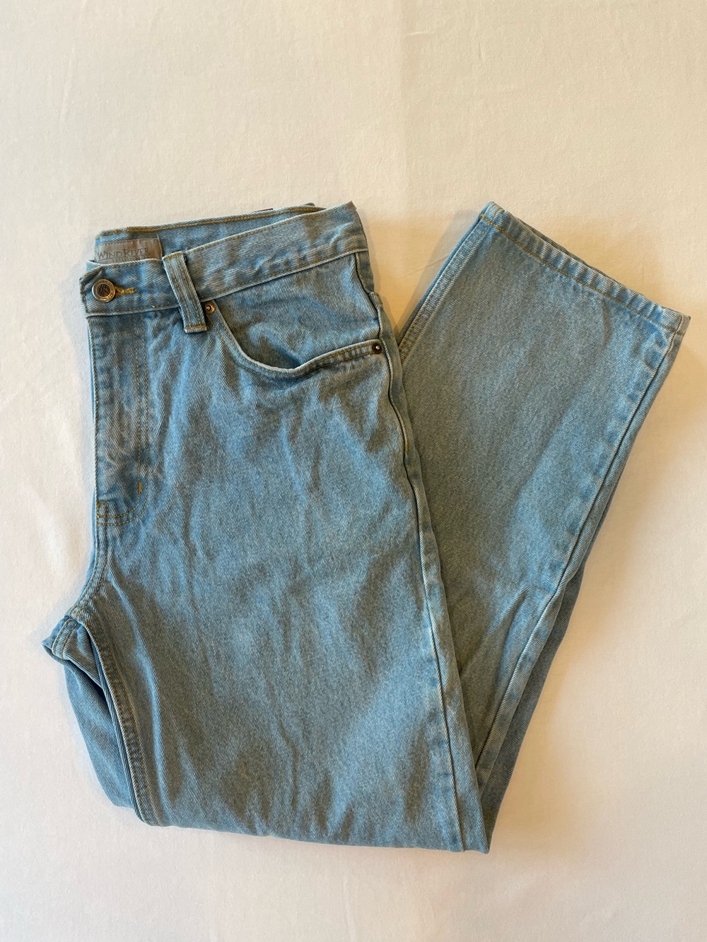 Vintage Baggy Low Rise Straight Leg Jeans